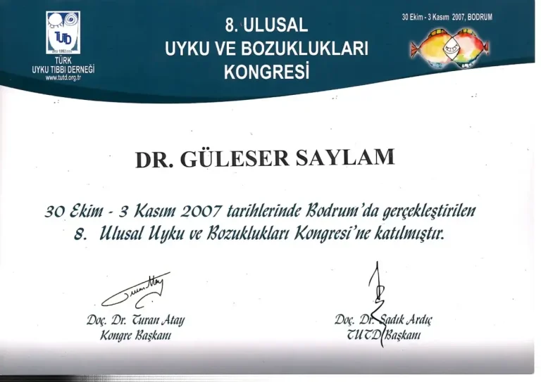 8. Ulusal Uyku ve Bozuklukları Kongresi