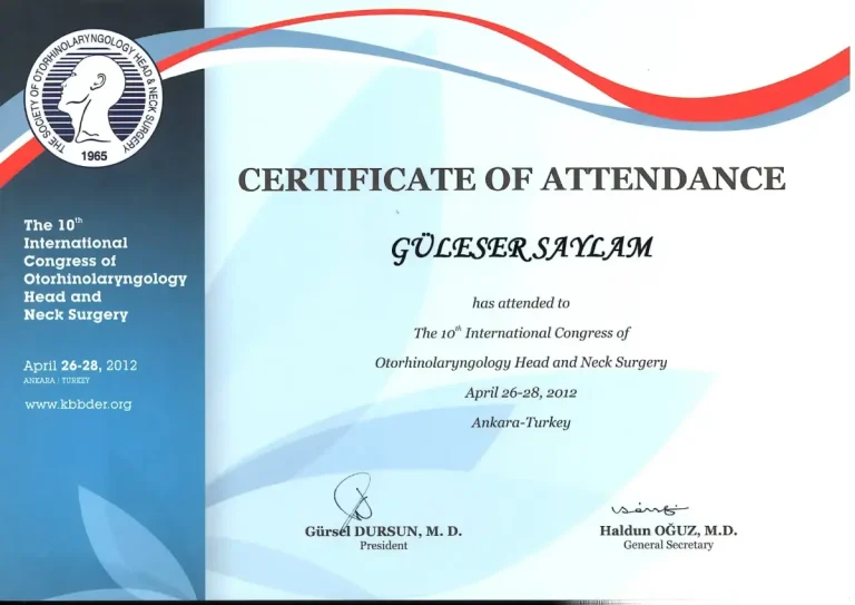 10. Uluslararası Kulak Burun Boğaz ve Baş Boyun Cerrahisi Kongresi