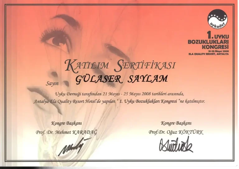 1. Uyku Bozuklukları Kongresi