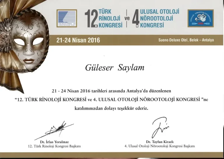 4. Ulusal Otoloji-Nörootoloji Kongresi