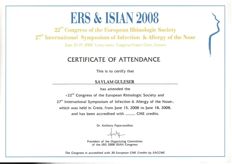 22. Avrupa Rinoloji Derneği Kongresi