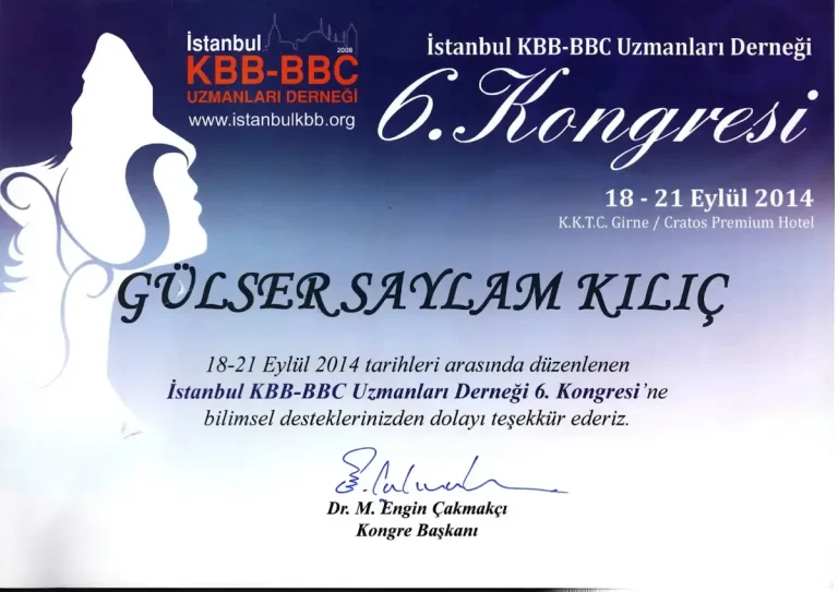 İstanbul KBB-BBC Uzmanları Derneği 6.Kongresi